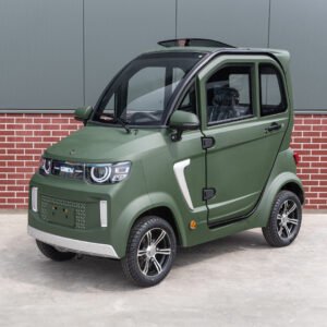TTZ Elektrofahrzeug für Menschen mit Behinderung 2.0 – Dunkelgrün – Führerschein nicht erforderlich – 45 km/h – Canta-Auto