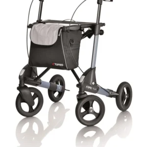 Topro Troja 5G Rollator, inkl. Rückengurt, Größe M, grau, 150–200 cm, < 150 kg